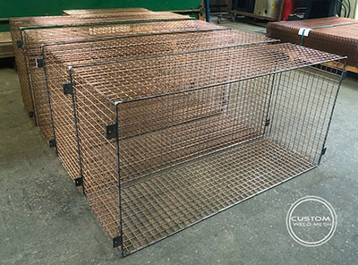 Air conditioning unit guards galvanised zinc plated powder coated finish. 